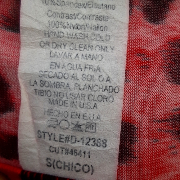 Symphony Bright Red & Black leopard print dress - Picture 4 of 4